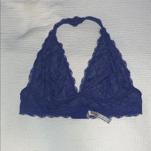 Free People Lace Halter Bralette
